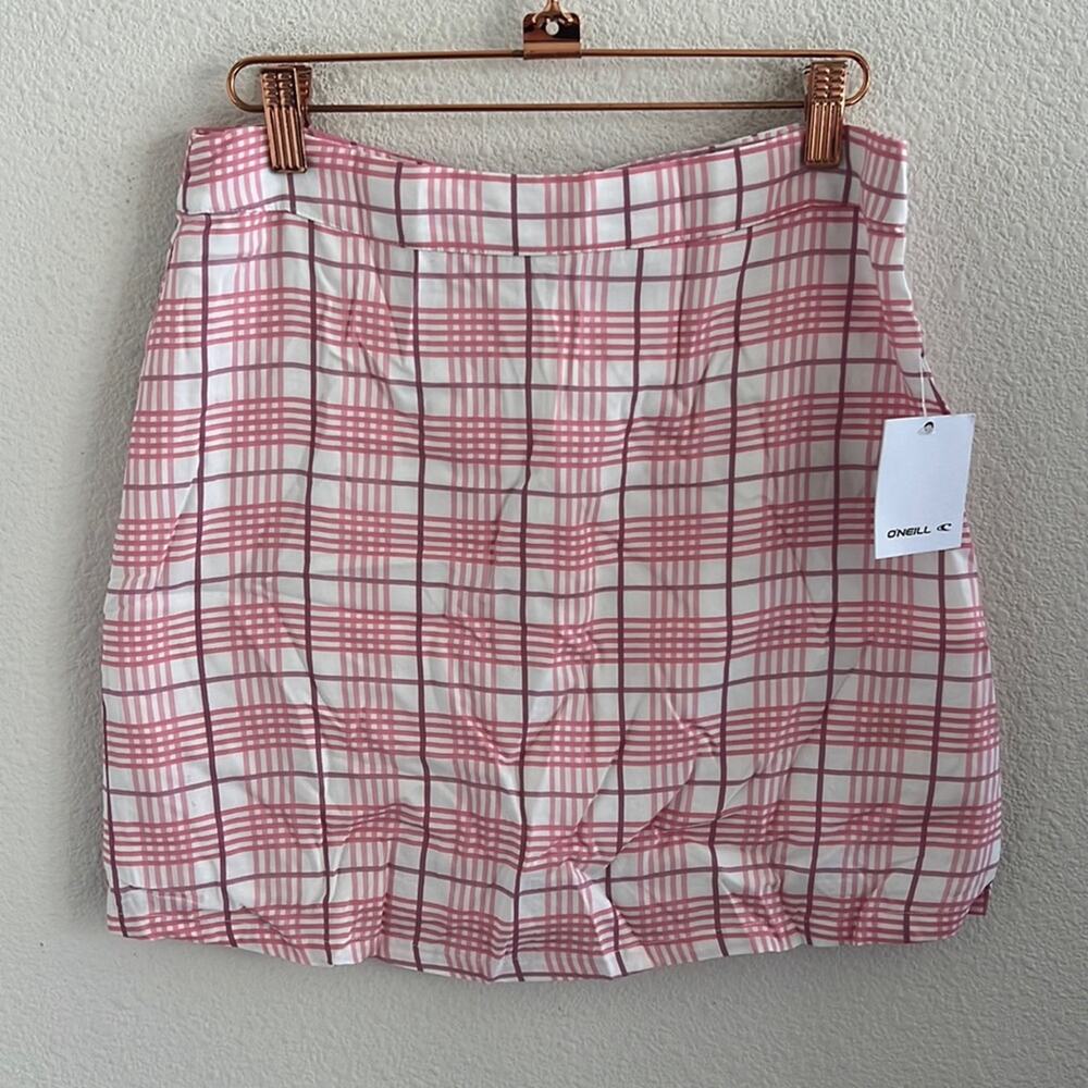 O'Neil Tammy Skirt Plaid Pink Check Clueless Back Zip Preppy Medium
